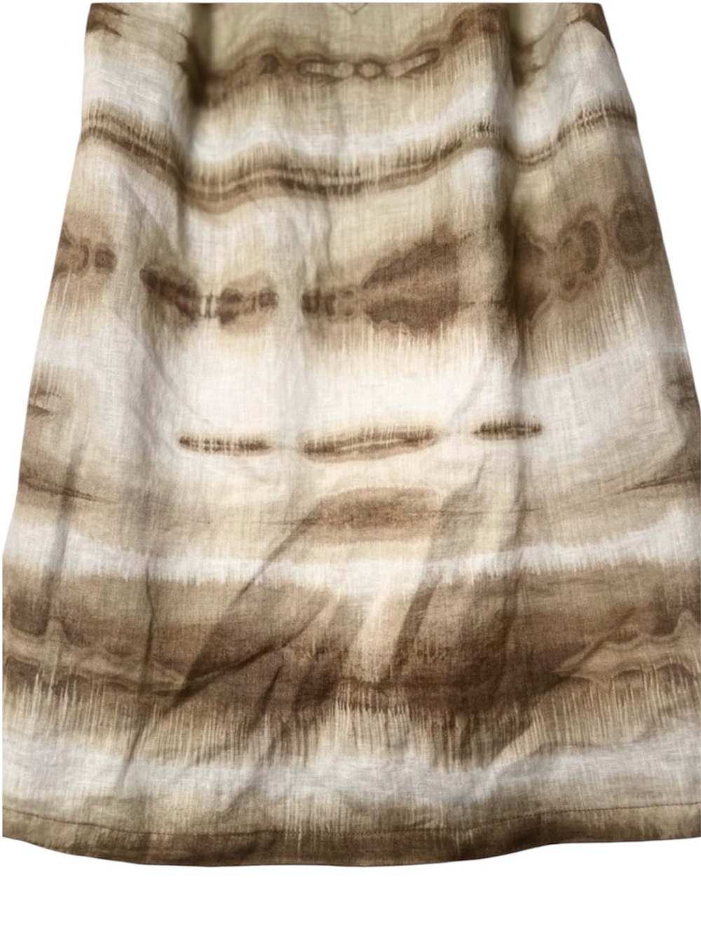 Tommy Bahama Resort 100% Linen Halter Top Tie Dye Brown and White Size M - Picture 6 of 8